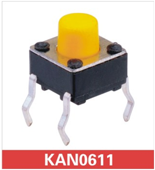 6*6*4.3-21MM輕觸開關 KAN0611