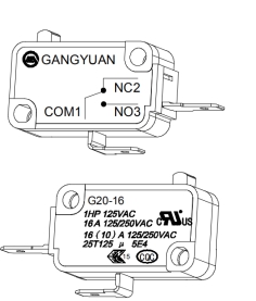 微動開關內部結構