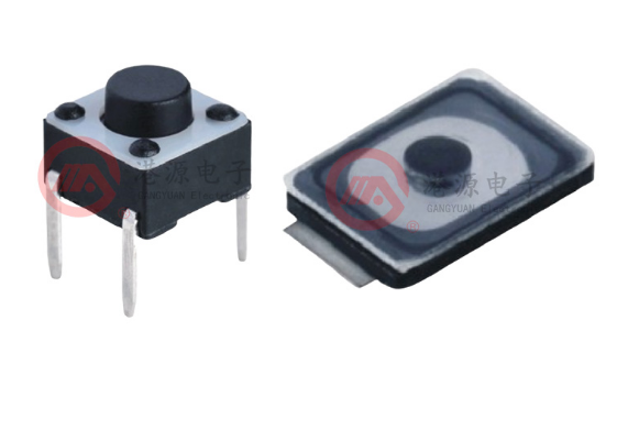 貼片式及插件式輕觸開關區別和用途--港源電子