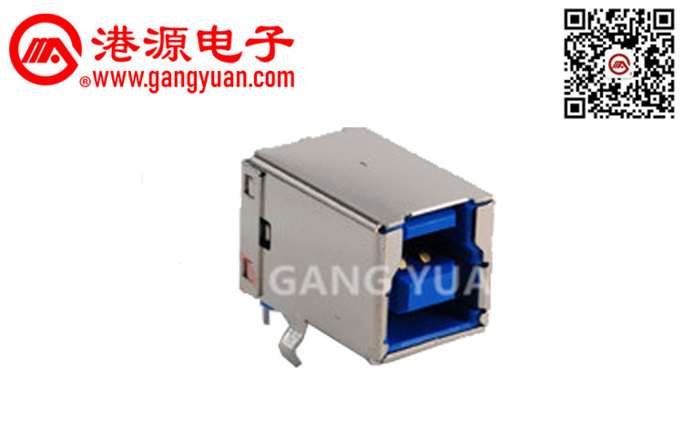 USB3.0 BF90° 藍銅1u H款